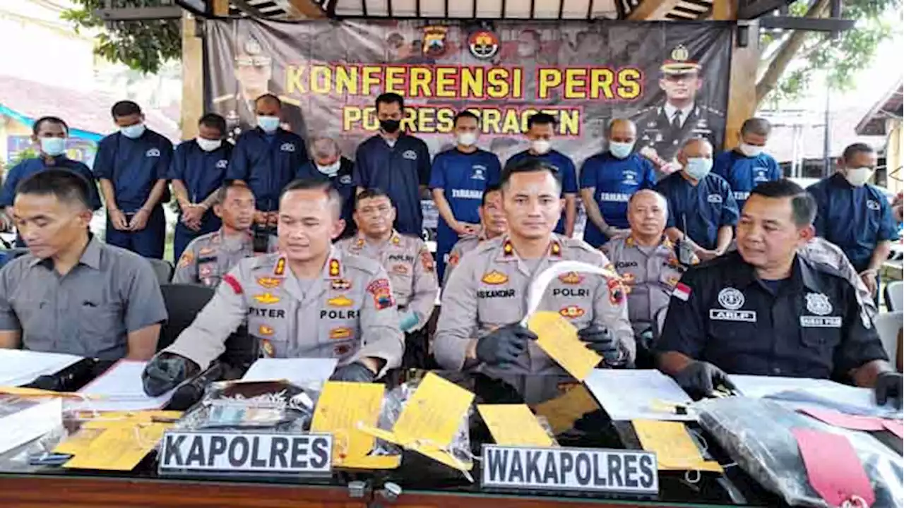 Termasuk Perampok, 34 Pelaku Kejahatan di Sragen Dibekuk Polisi dalam 2 Bulan