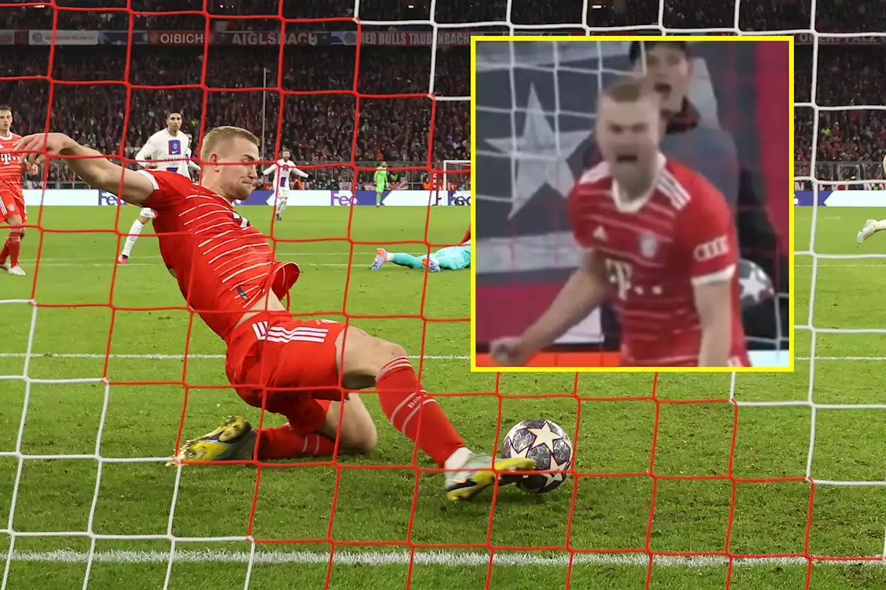 De Ligt roars after heroic goal-line clearance to spare Bayern teammate Sommer's blushes