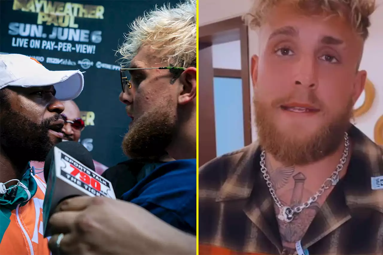 Jake Paul hits back at Floyd Mayweather for ambush with '50 dudes' after NBA game