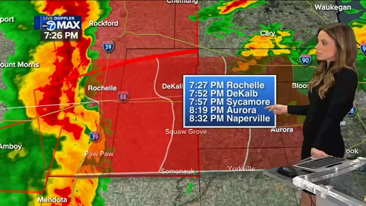 Chicago weather Live Radar: Tornado Warning for west suburbs, Tornado Watch for most of area