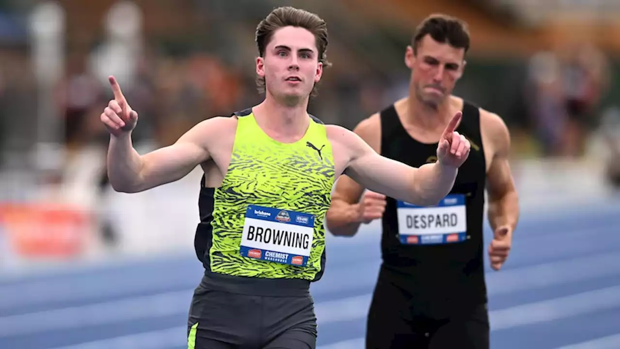 Browning 'not far off' breaking 10 seconds after sizzling 100m win at national champs