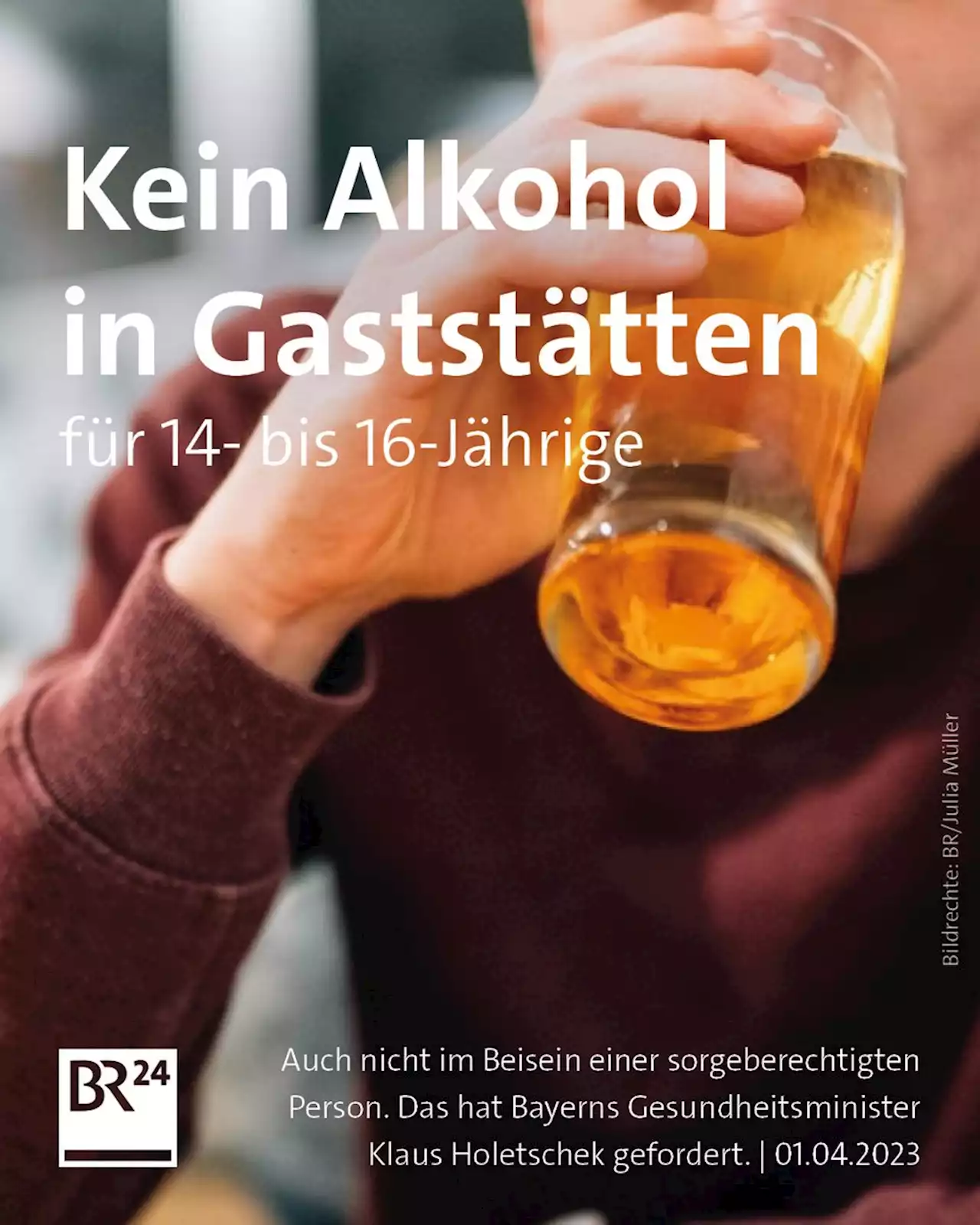 Holetschek: Alkoholausschank für 14- bis 16-Jährige abschaffen