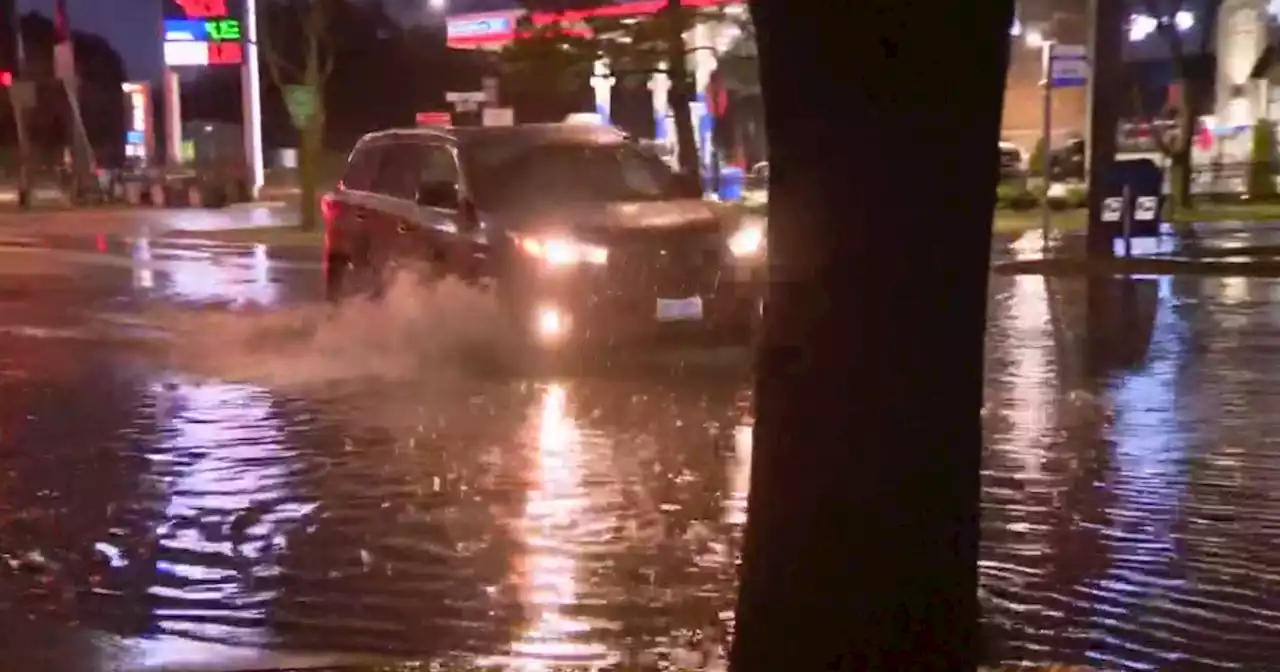 Intense rain leaves streets underwater in Niles, Morton Grove