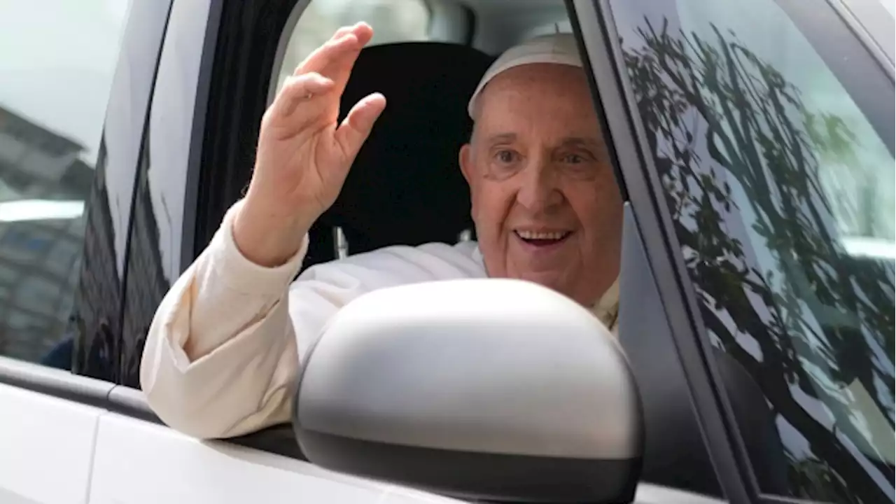 Pope Francis leaves hospital; 'Still alive,' he quips