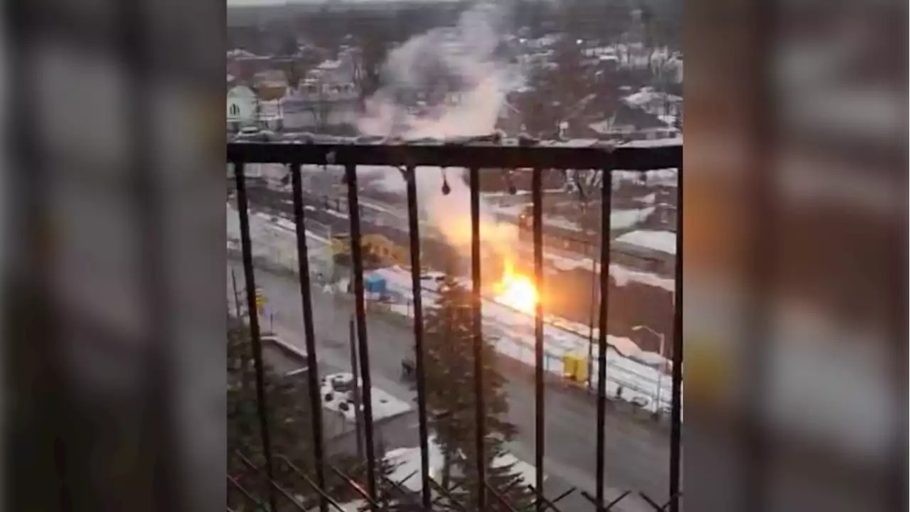 Fire at LRT construction site in west end causes power to flicker