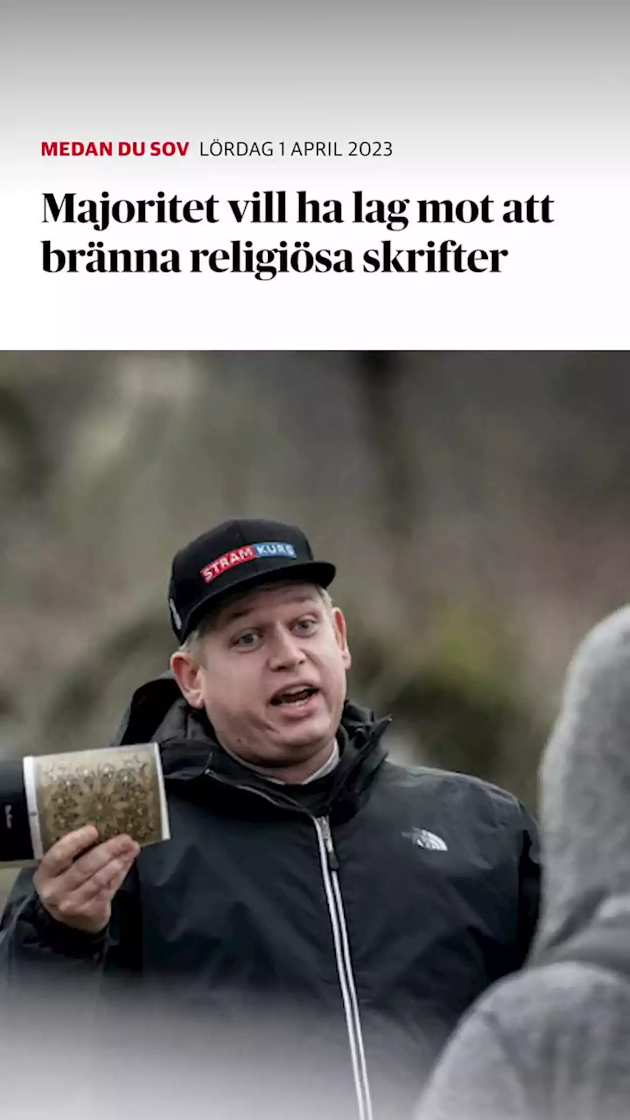 DN/Ipsos: Majoritet vill ha lag mot att bränna religiösa skrifter