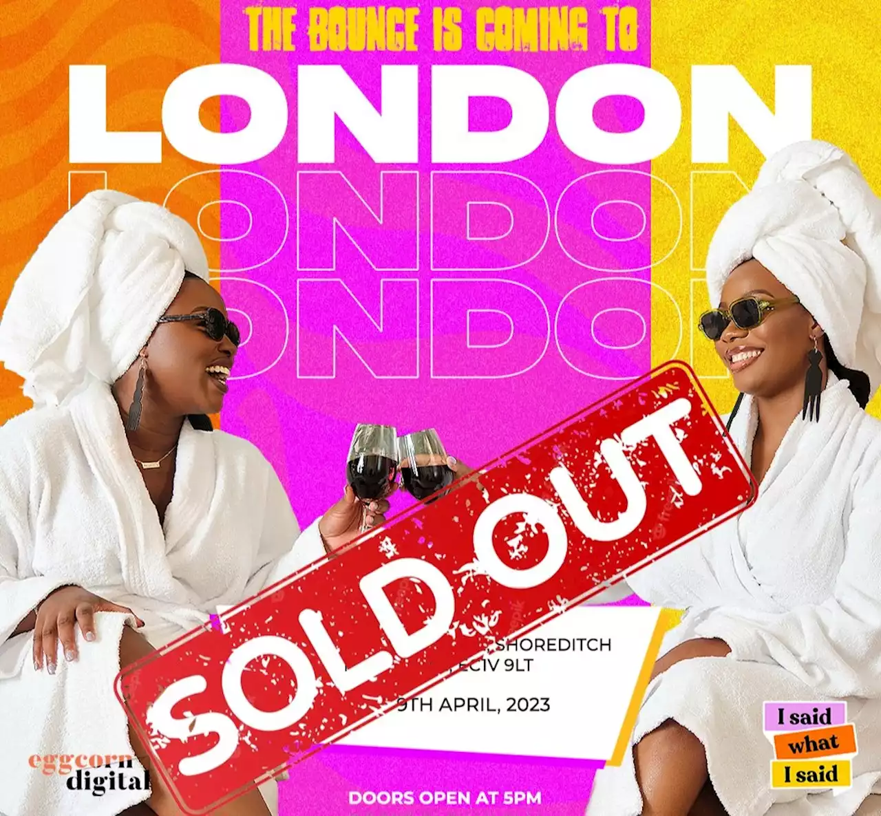 ISWIS, first African Podcast London live show ticket sold out in 3 hours