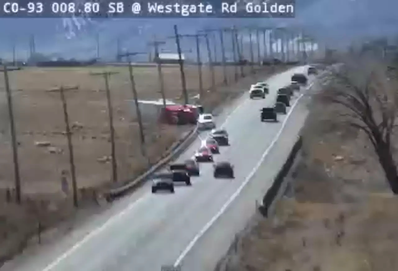 Winds in Denver area blow semitruck over, close northbound Colorado 93