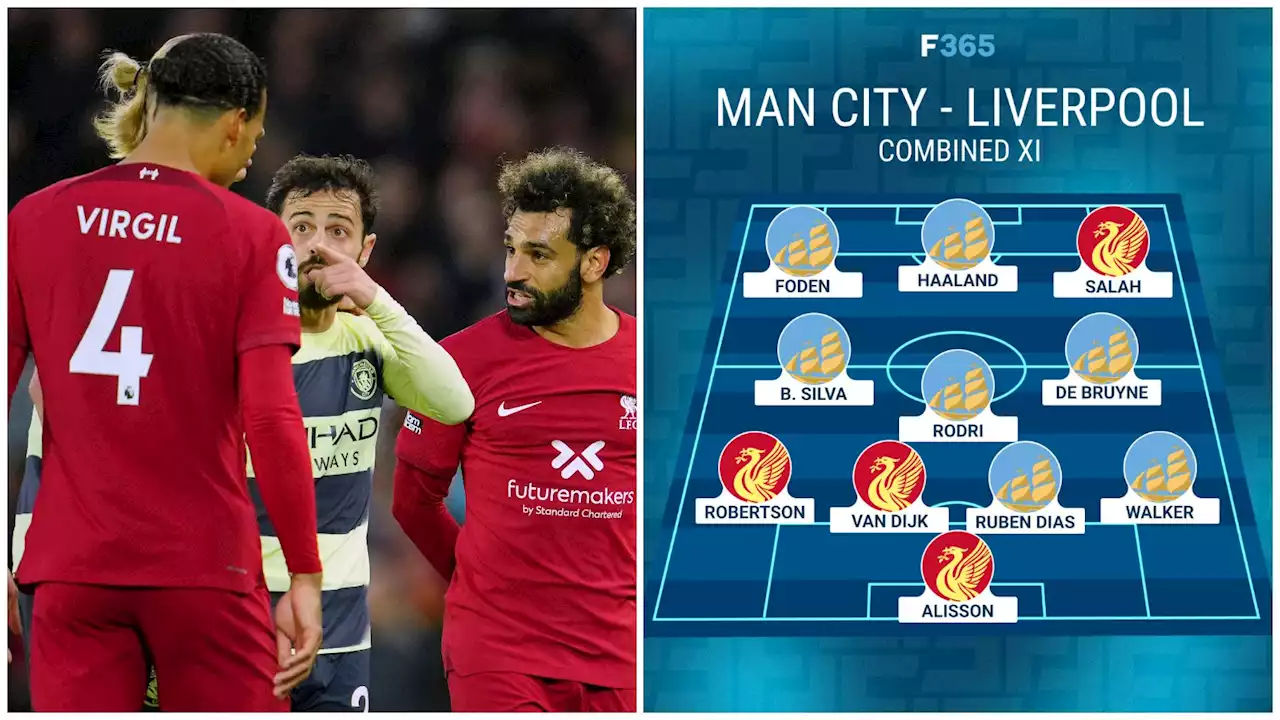 Man City dominate combined XI with Liverpool as Trent, Thiago, Nunez all miss out