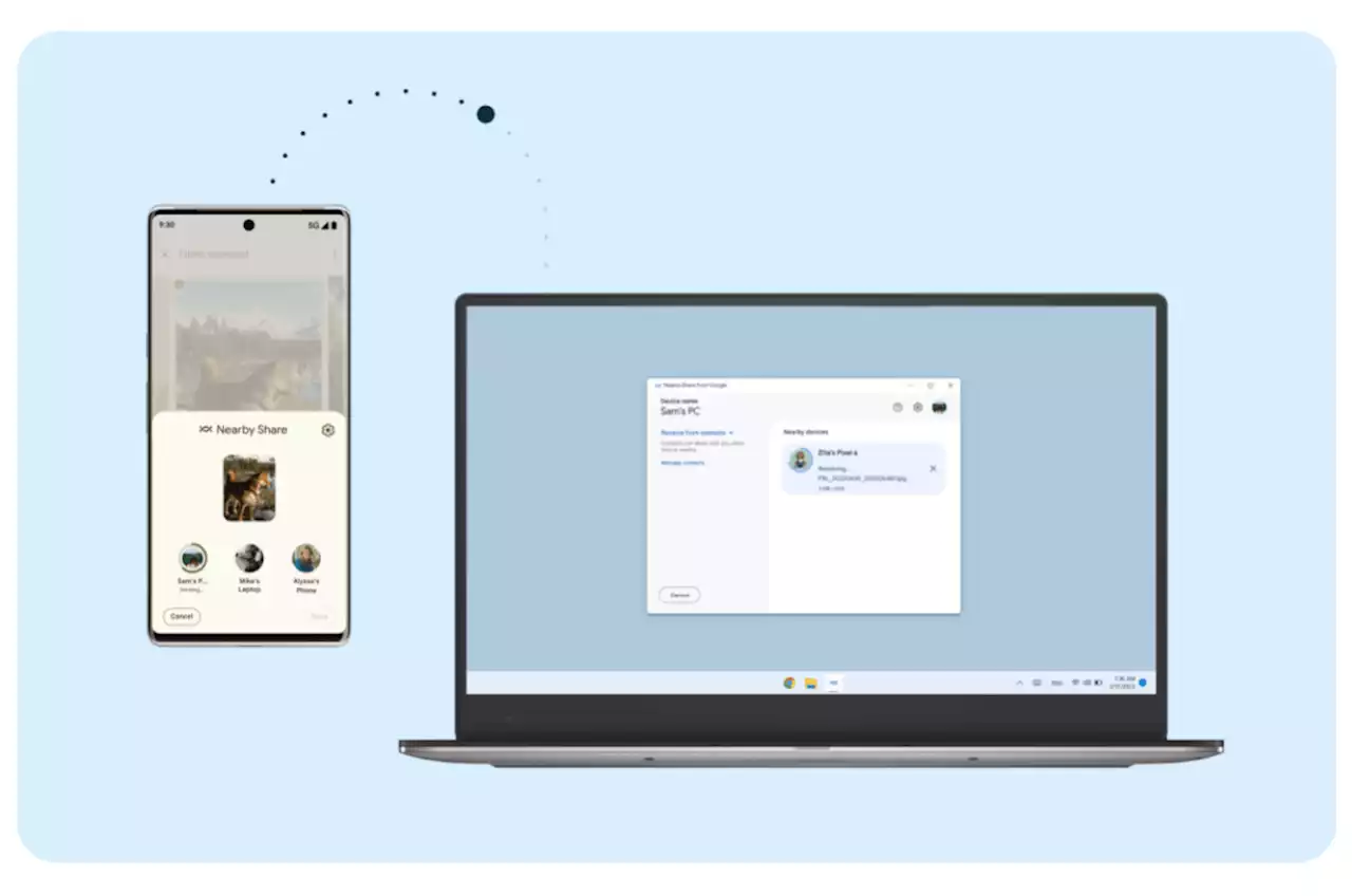 L'AirDrop d'Android (Partage à proximité) arrive enfin sur PC Windows