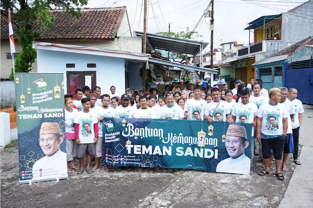 Teman Sandi dan Warga di Garut Dukung Sandiaga Uno Maju di Pilpres 2024