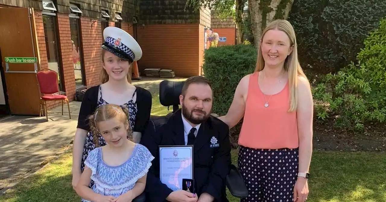 Family of a GMP cop who spent 18 months in hospital 'overhwlmed' by support