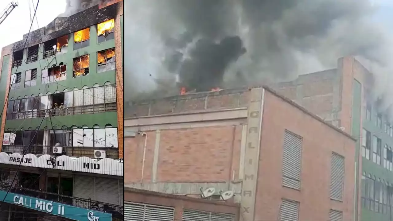 VIDEOS: Voraz incendio en reconocido Centro Comercial de Cali | Minuto30