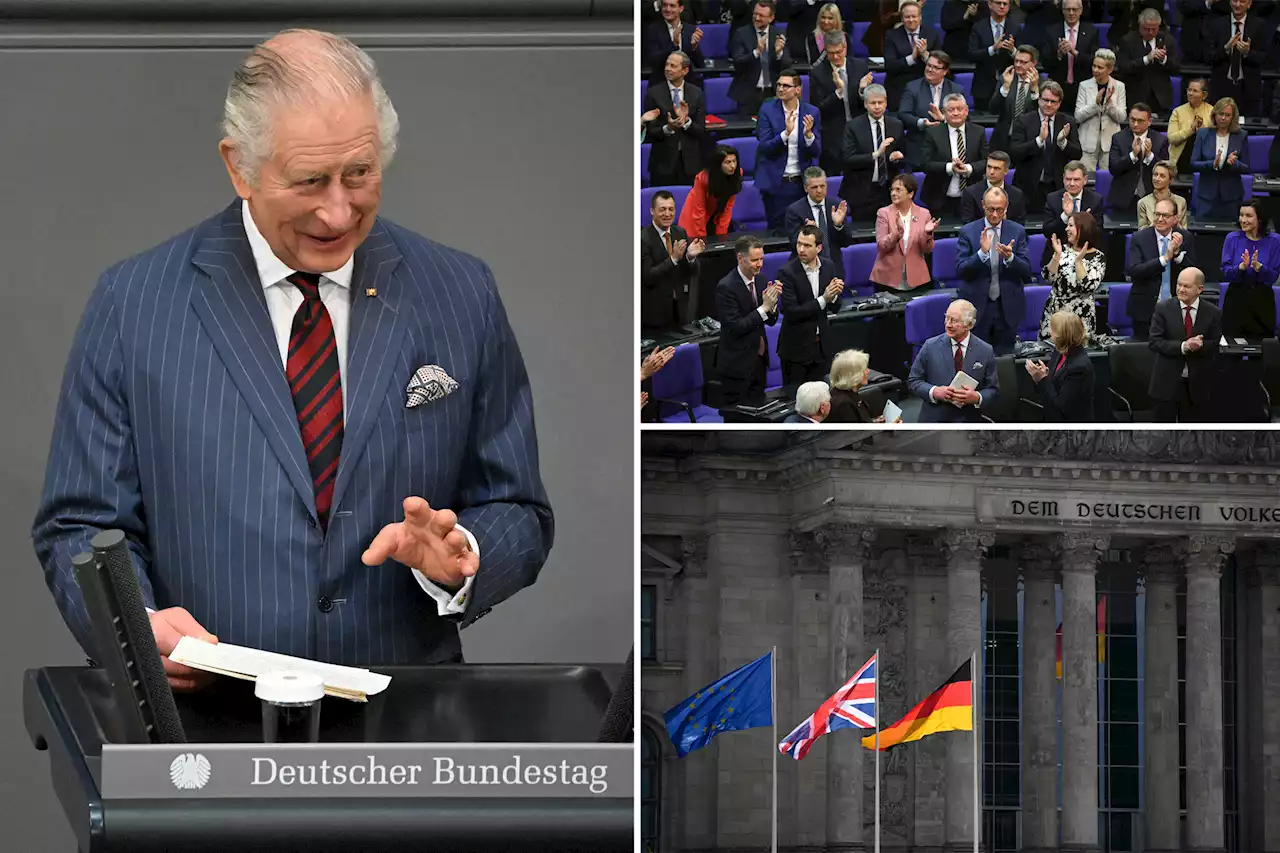 King Charles becomes first British monarch to address German parliament