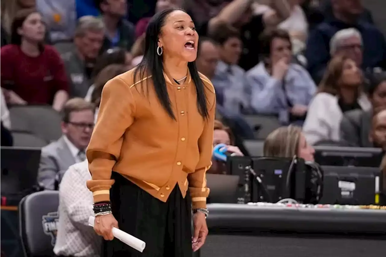 South Carolina coach Dawn Staley reacts to criticism of her team’s physicality following Final Four loss to Iowa