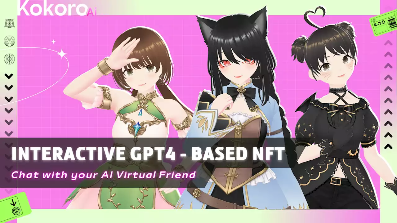 世界初のインタラクティブ型NFTであるKokoro AIが、MAG HUBが運営するNFTコレクションプラットフォームMugenARtに登場予定