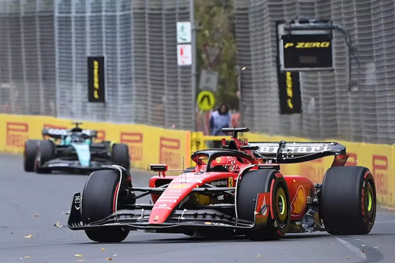 Charles Leclerc (Ferrari/7.): Von Sainz aufgehalten