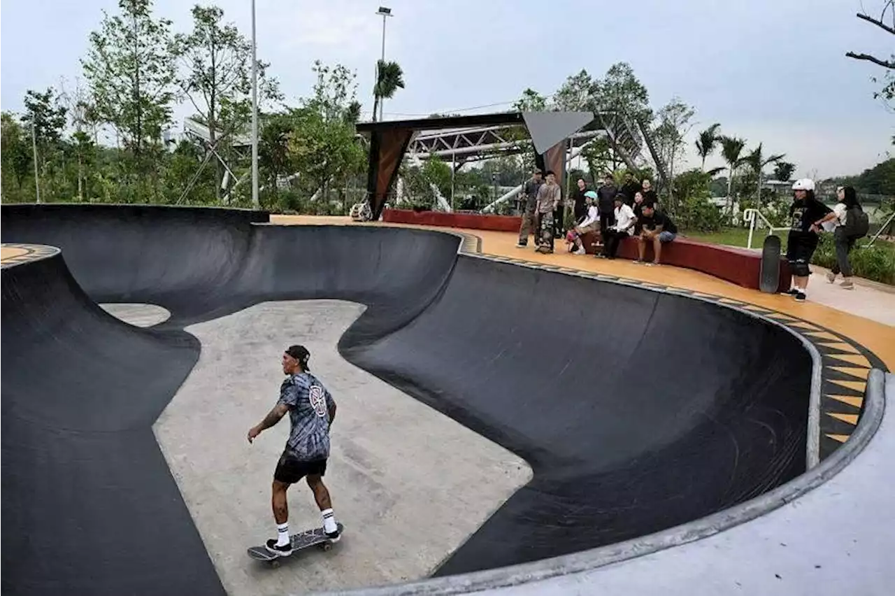 S’pore’s largest outdoor skate park opens at redeveloped Lakeside Garden