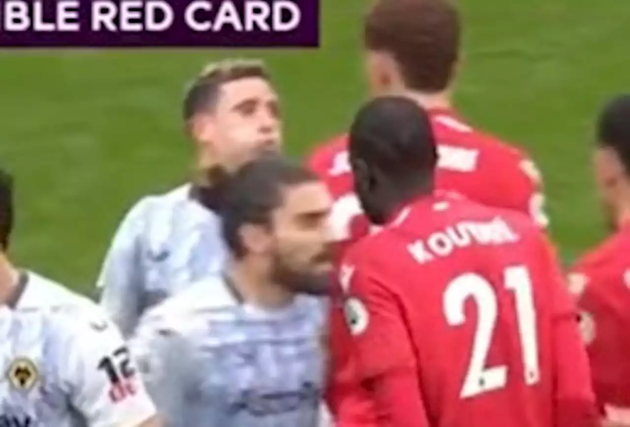 Podence appears to spit at Nottingham Forest player Johnson but escapes red card