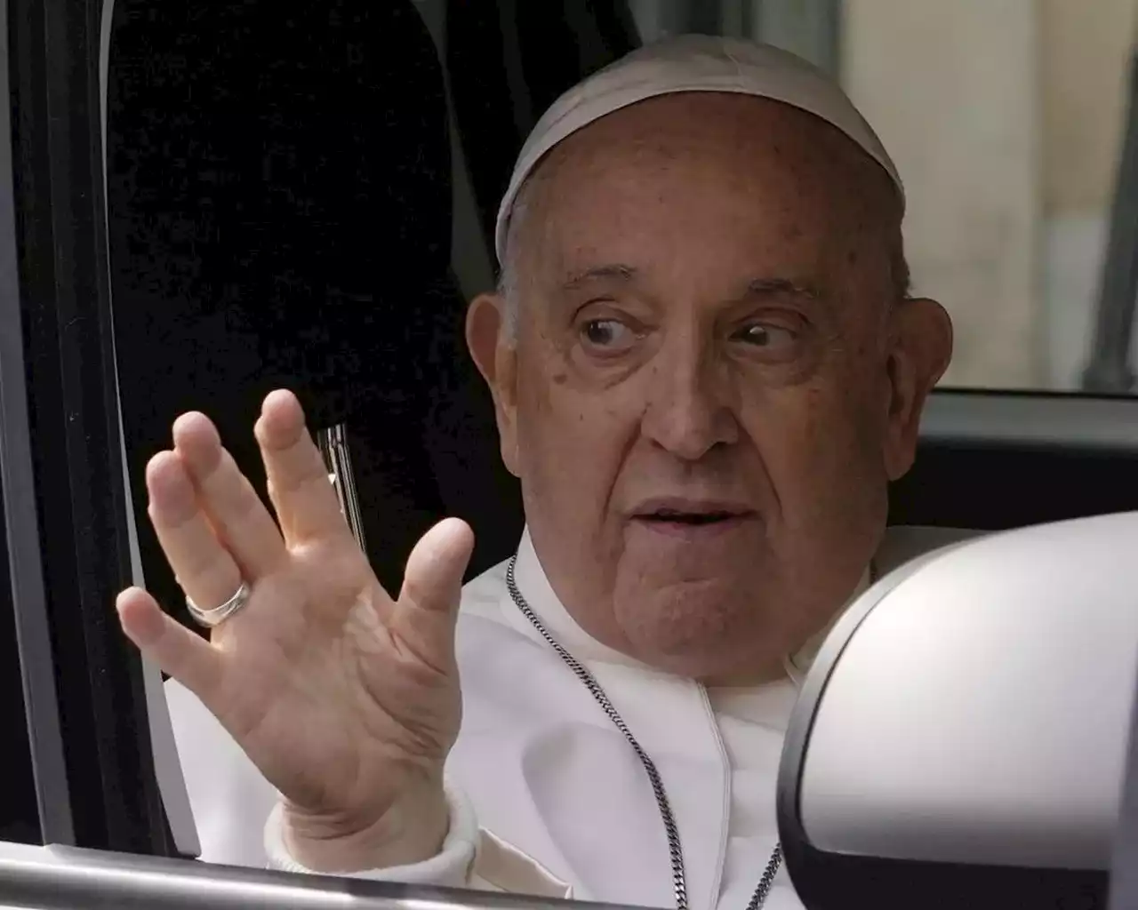 Pope Francis leaves hospital; ‘Still alive,’ he quips