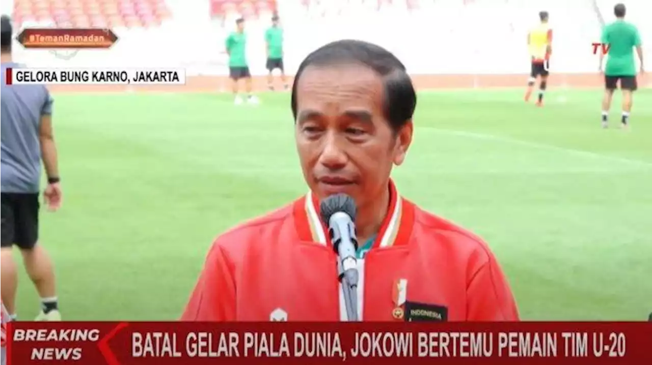 Dukungan Presiden Jokowi di Sela Latihan Timnas U20 Indonesia, Sudahi Kekecewaan dan Kesedihan - Tribunnews.com