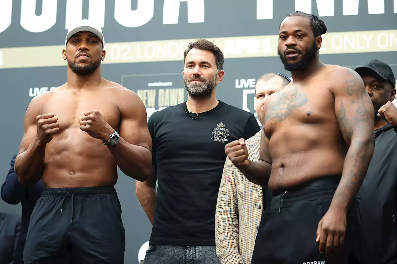 Anthony Joshua rompe récord personal de libras en pesaje ante Jermaine Franklin