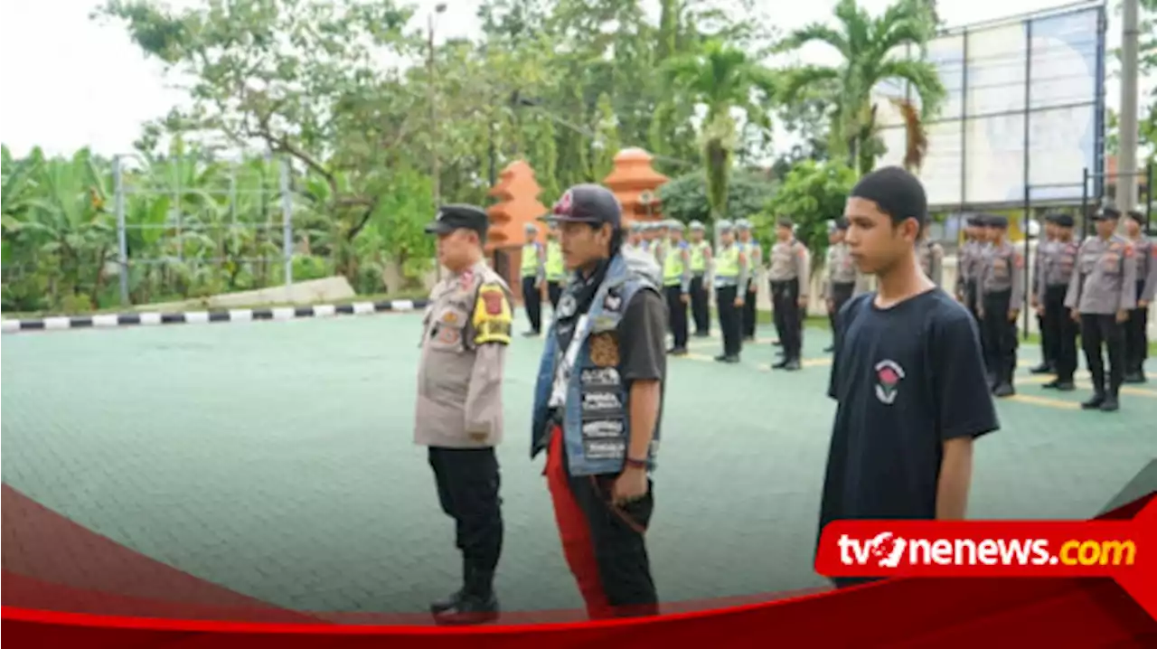 Puluhan Anak Punk Dan Pelajar Mendadak Jadi Santri di Polres Sukabumi