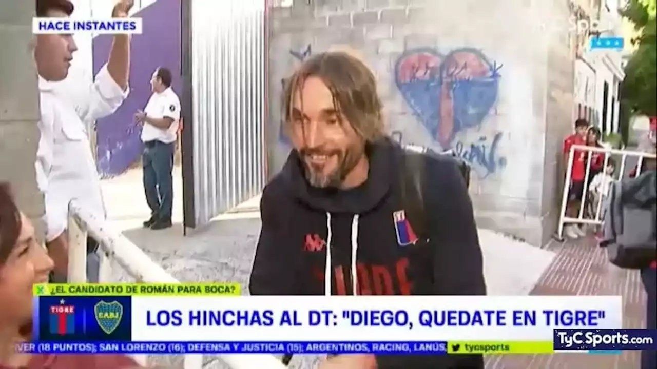 (VIDEO) El pedido de los hinchas de Tigre a Diego Martínez en medio del interés de Boca - TyC Sports