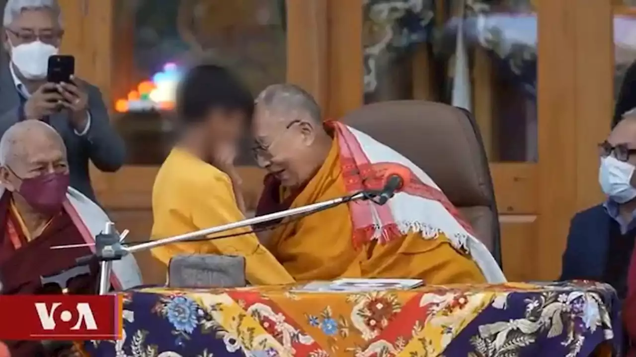 Dalai Lama apologises after video circulates of him asking young boy to 'suck my tongue'