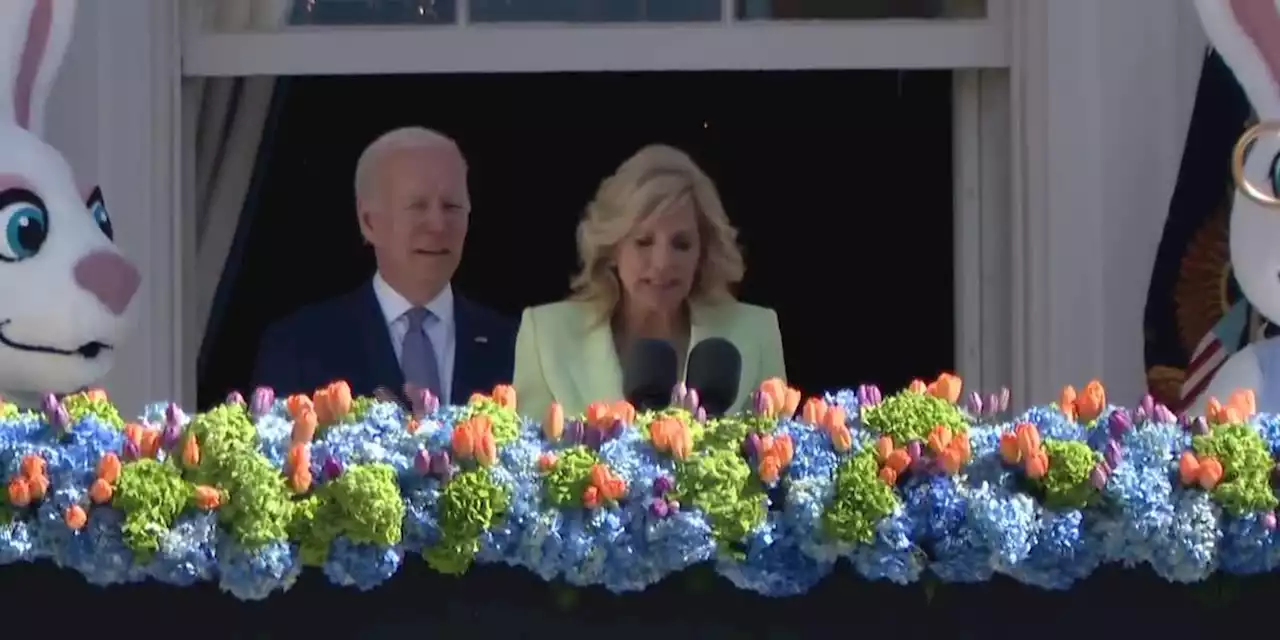 Biden kicks off Easter egg roll with talk of reelection bid