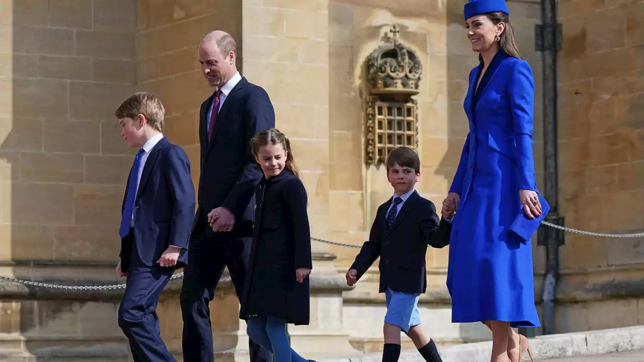 Prince George, Princess Charlotte & Prince Louis Have A Colour-Coordinated Easter