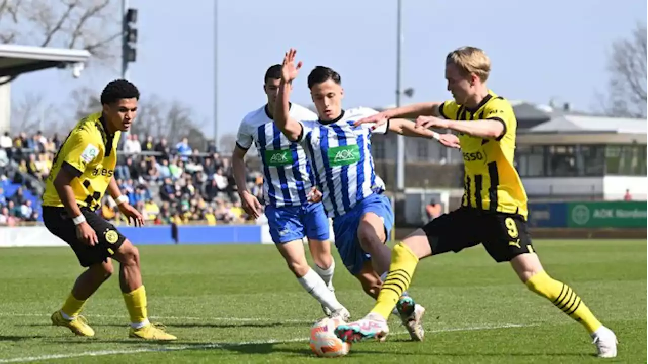 Herthas U19 kassiert deutliche Niederlage im Halbfinal-Hinspiel