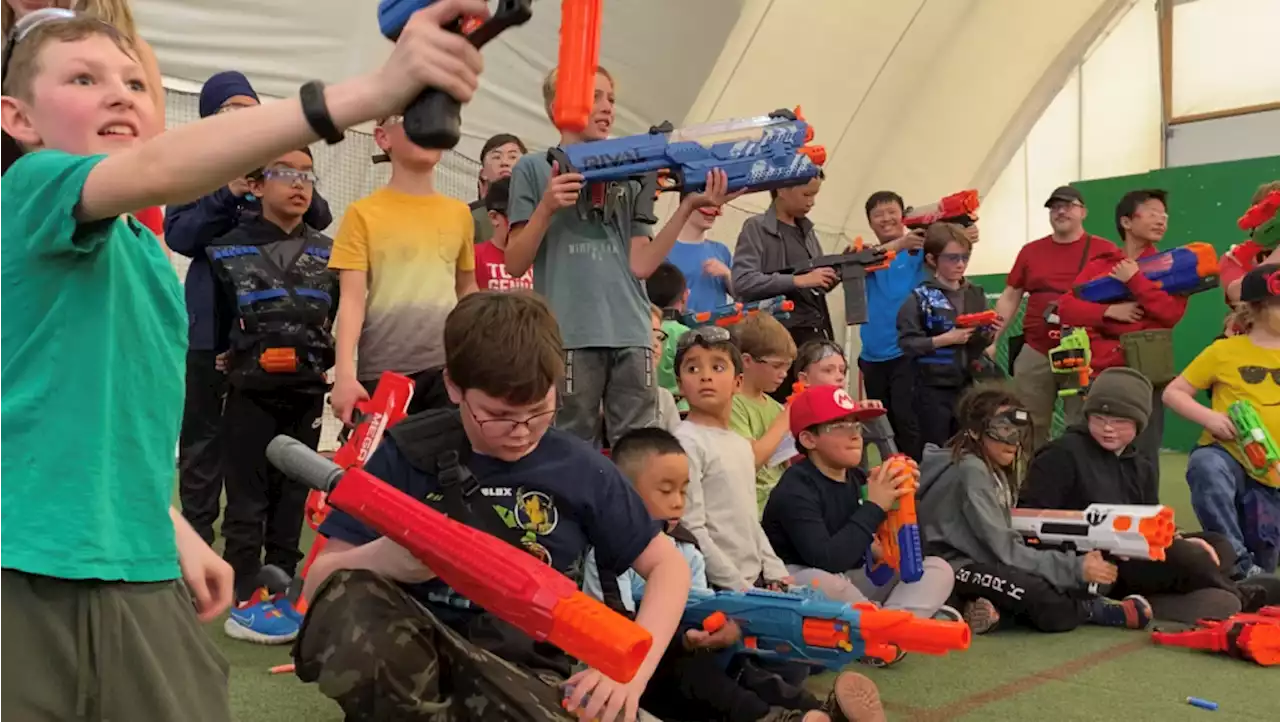 Annual Easter Nerf Wars battle draws 70 competitors