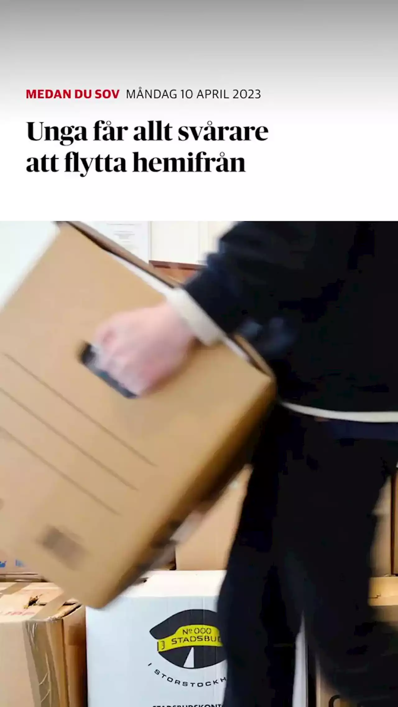 Unga får allt svårare att flytta hemifrån