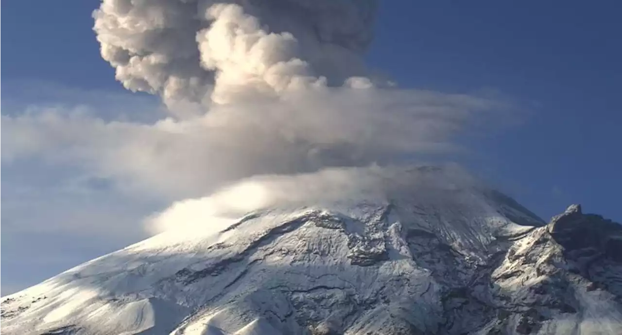 El volcán Popocatépetl luce nevado en plena primavera VIDEO | El Universal