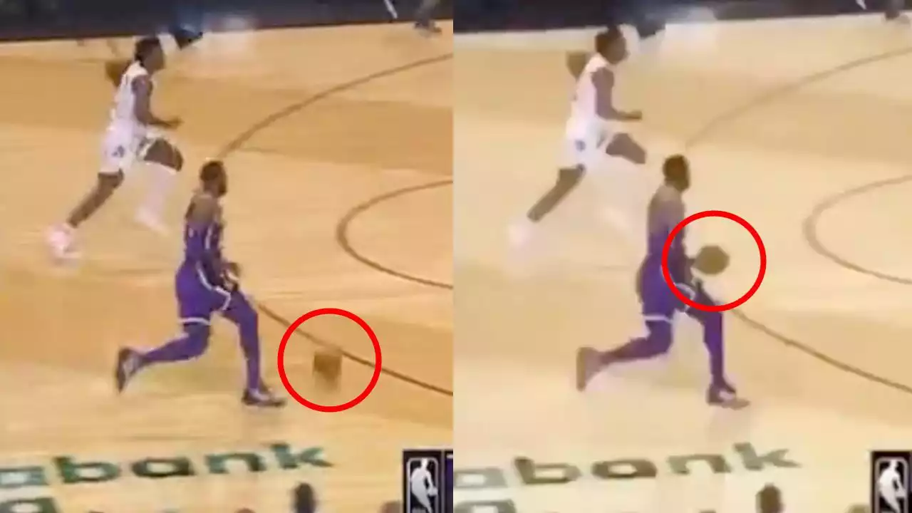 That Viral Video Of LeBron James Traveling From Half Court Is Totally Fake