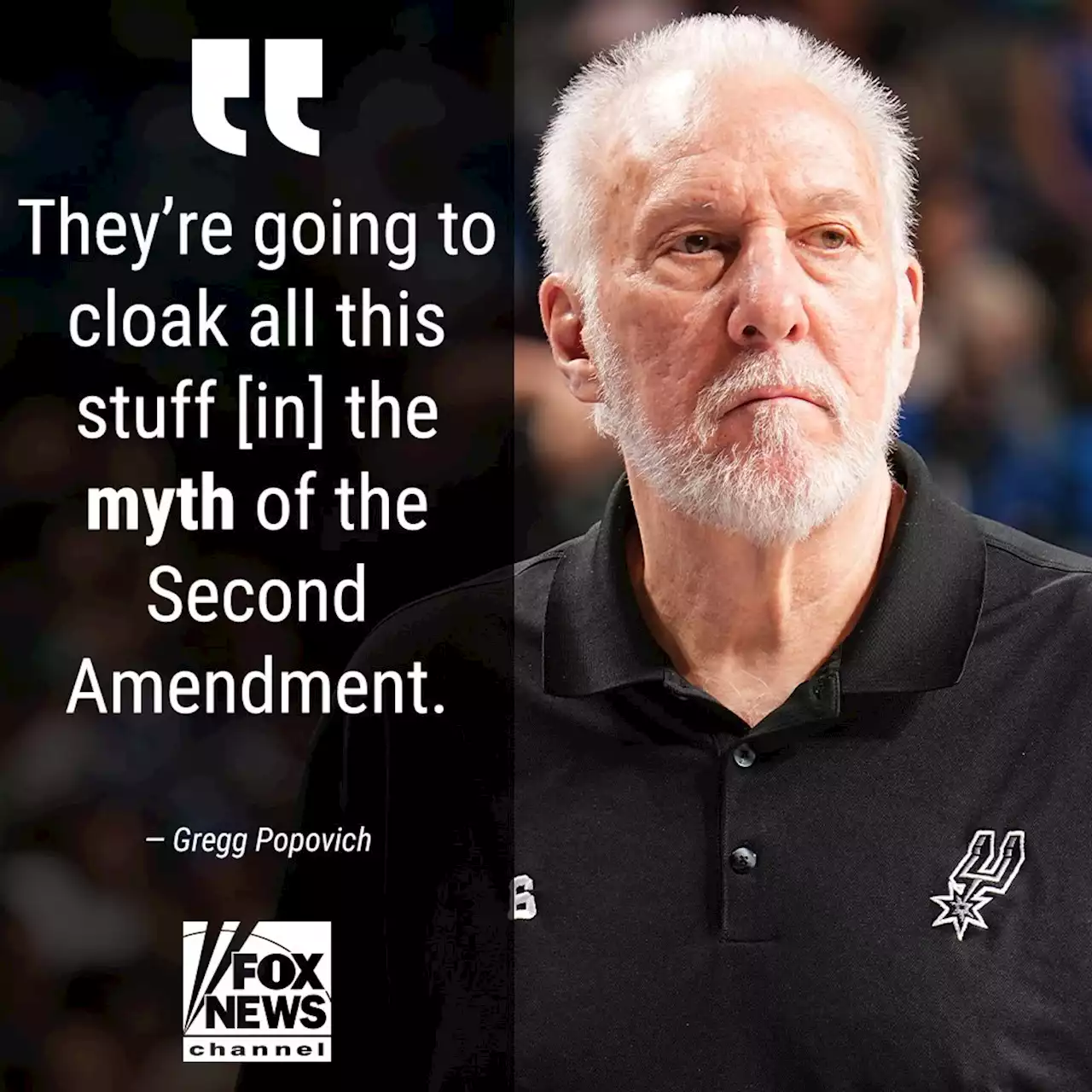 Spurs' Gregg Popovich makes plea for tighter gun control, likens Second Amendment to 'myth'