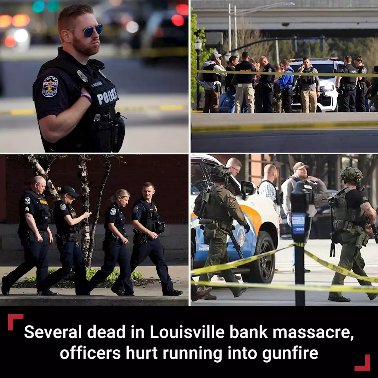 Louisville police say 5 dead after suspect linked to Old National Bank location opens fire in Kentucky