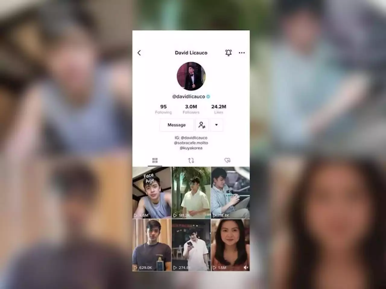 David Licauco's TikTok gets over 24 million likes!