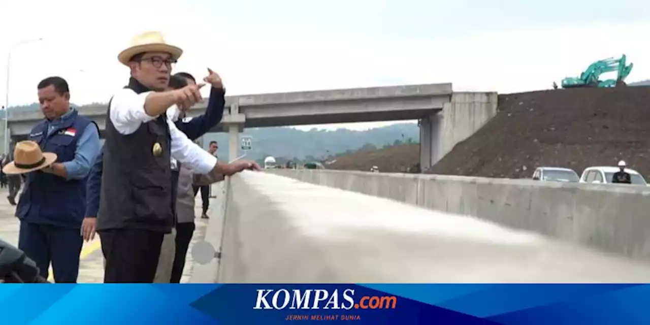 Ridwan Kamil Tinjau Tol Cisumdawu Jelang Dilalui Pemudik, Hanya 1 Jalur yang Bisa Dilintasi