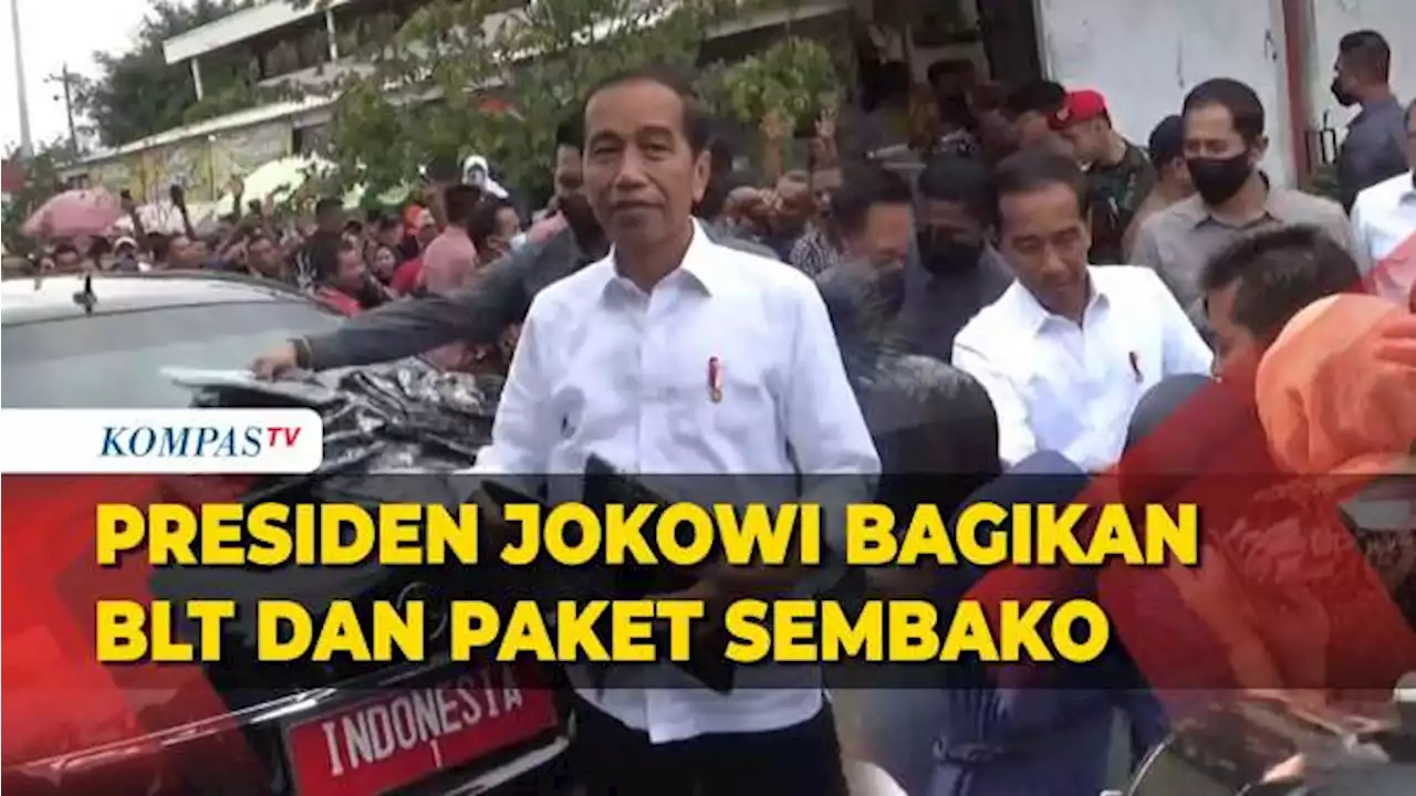 Momen Presiden Jokowi Bagikan Amplop dan Paket Sembako, Warga: Saya Dapat 1,2 Juta