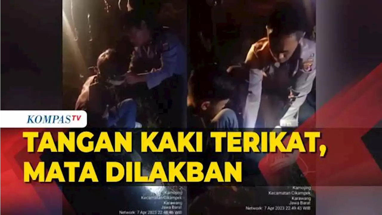 Tangan Kaki Terikat dan Mata Dilakban, Korban Begal Ditemukan Polisi di Karawang