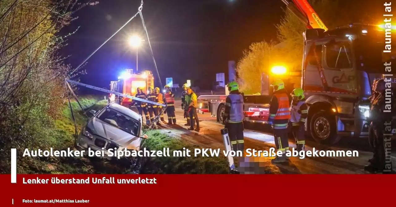 Autolenker bei Sipbachzell mit PKW von Straße abgekommen | laumat|at