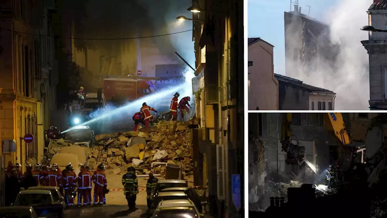 Desperate search for survivors continues after building collapses following explosion in Marseille