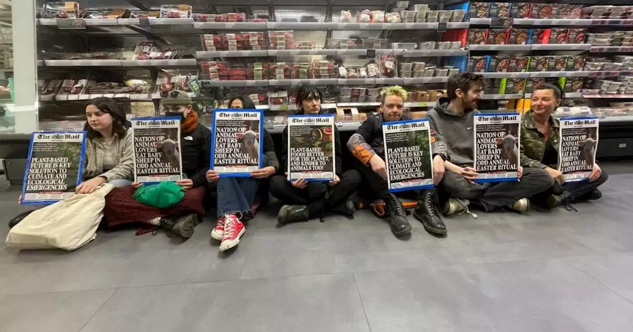 Protesters storm Leeds M&S store and sit in aisle for two hours