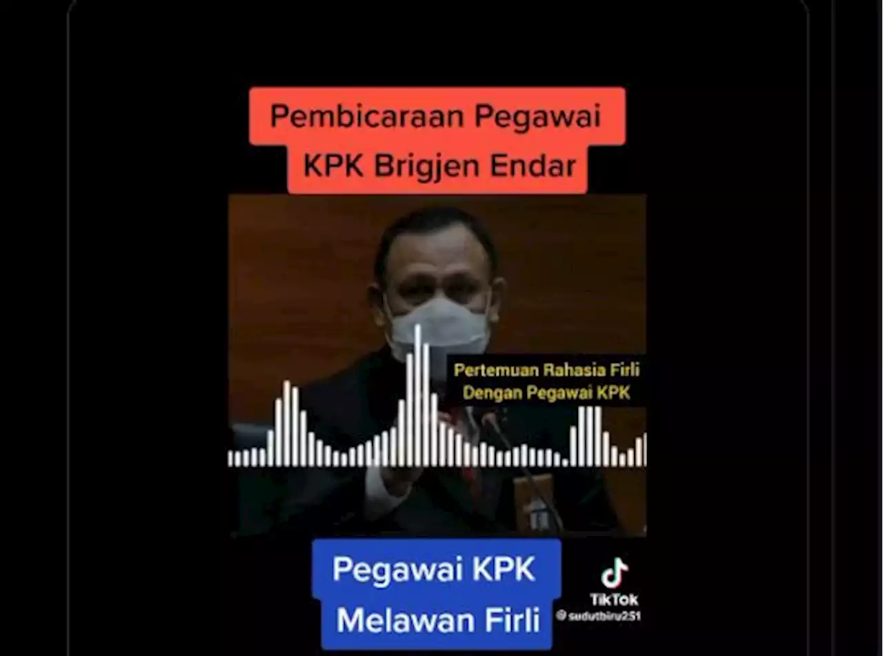 Beredar Rekaman Firli Debat dengan Pegawai dari Polri, Ini Jawaban KPK