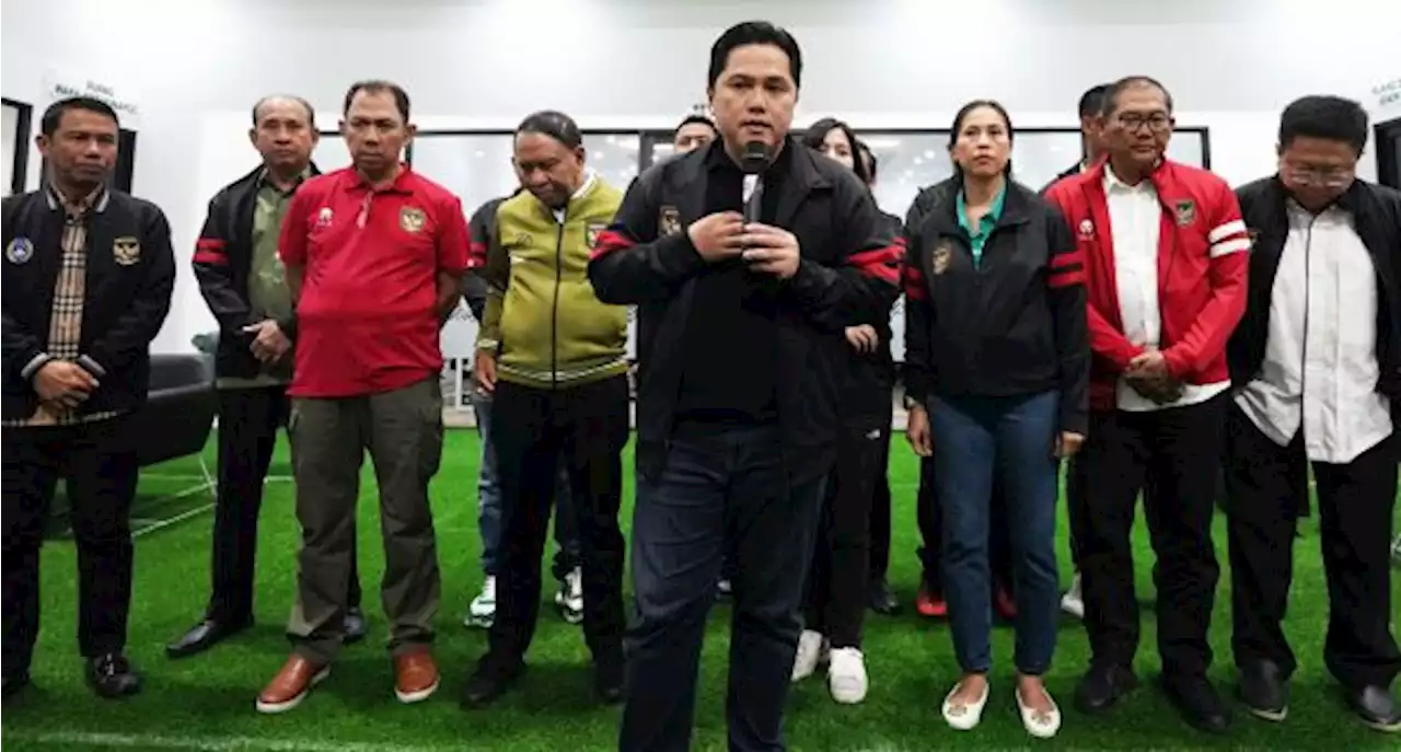 Erick Thohir belum laporkan sanksi FIFA ke Presiden Jokowi