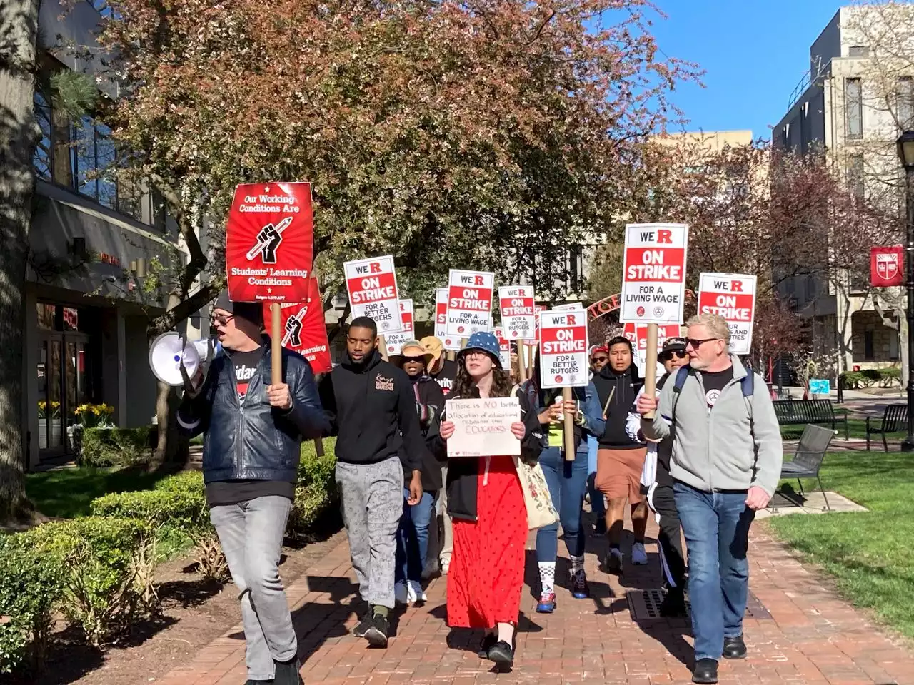 Rutgers strike sends professors to picket lines chanting ‘RU listening? We are picketing.’