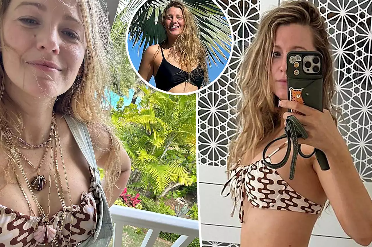 Blake Lively shows off her bikini body after welcoming baby No. 4