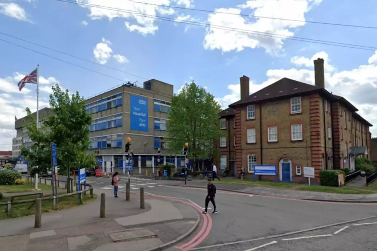 Watford General Hospital during the junior doctors' strike